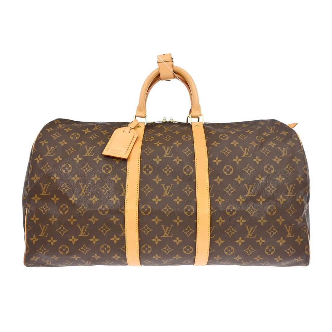 Louis Vuitton Keepall 55 Monogram Canvas XL Travel Duffle Bag: Louis Vuitton Keepall 55 Monogram Canvas XL Travel Duffle Bag The Louis Vuitton Keepall 55 is an extra-large travel handbag featuring the iconic Monogram canvas leather exterior. This vintage duffle b