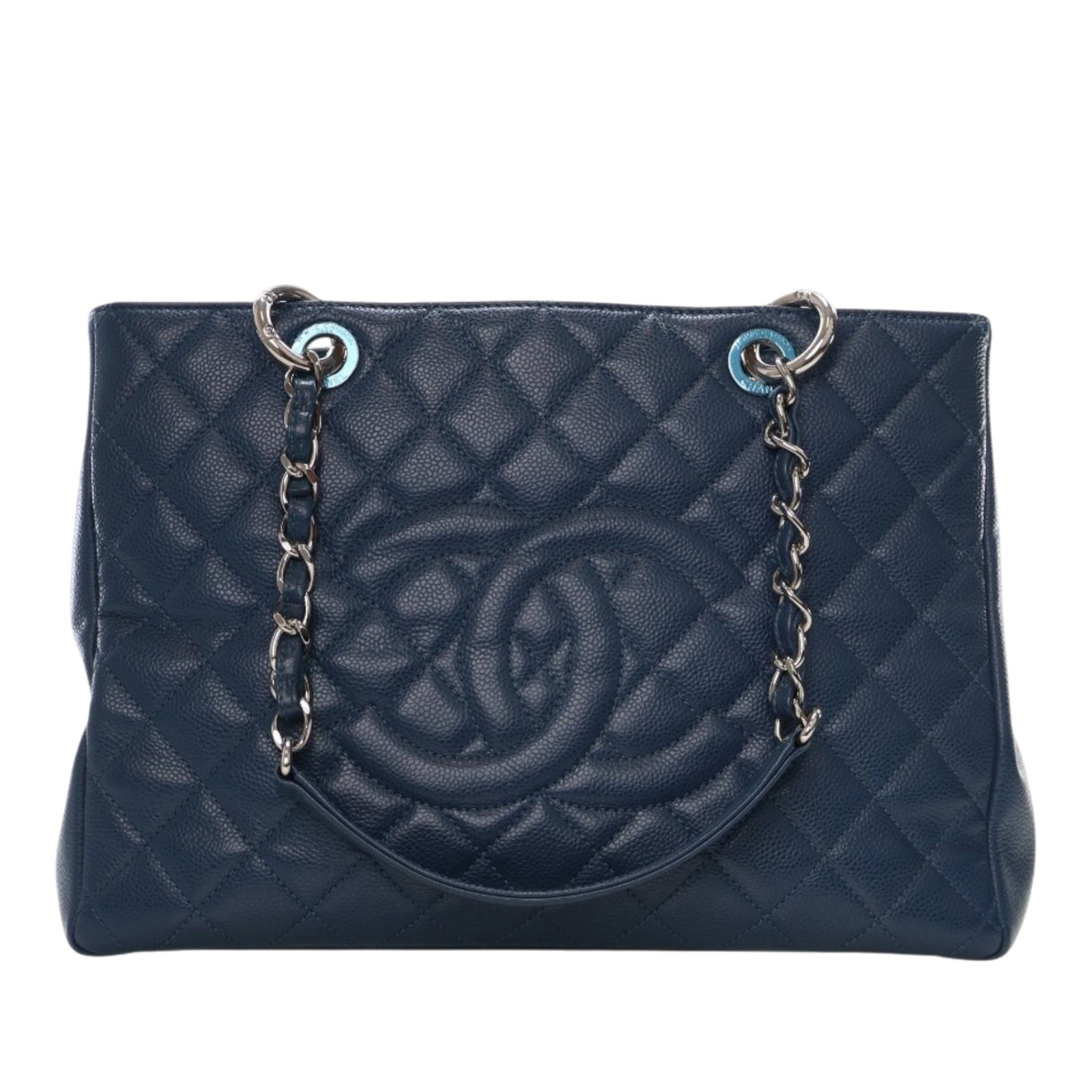 Blue Caviar Leather Grand Shopping Tote Bag by Chanel (1 of 15)