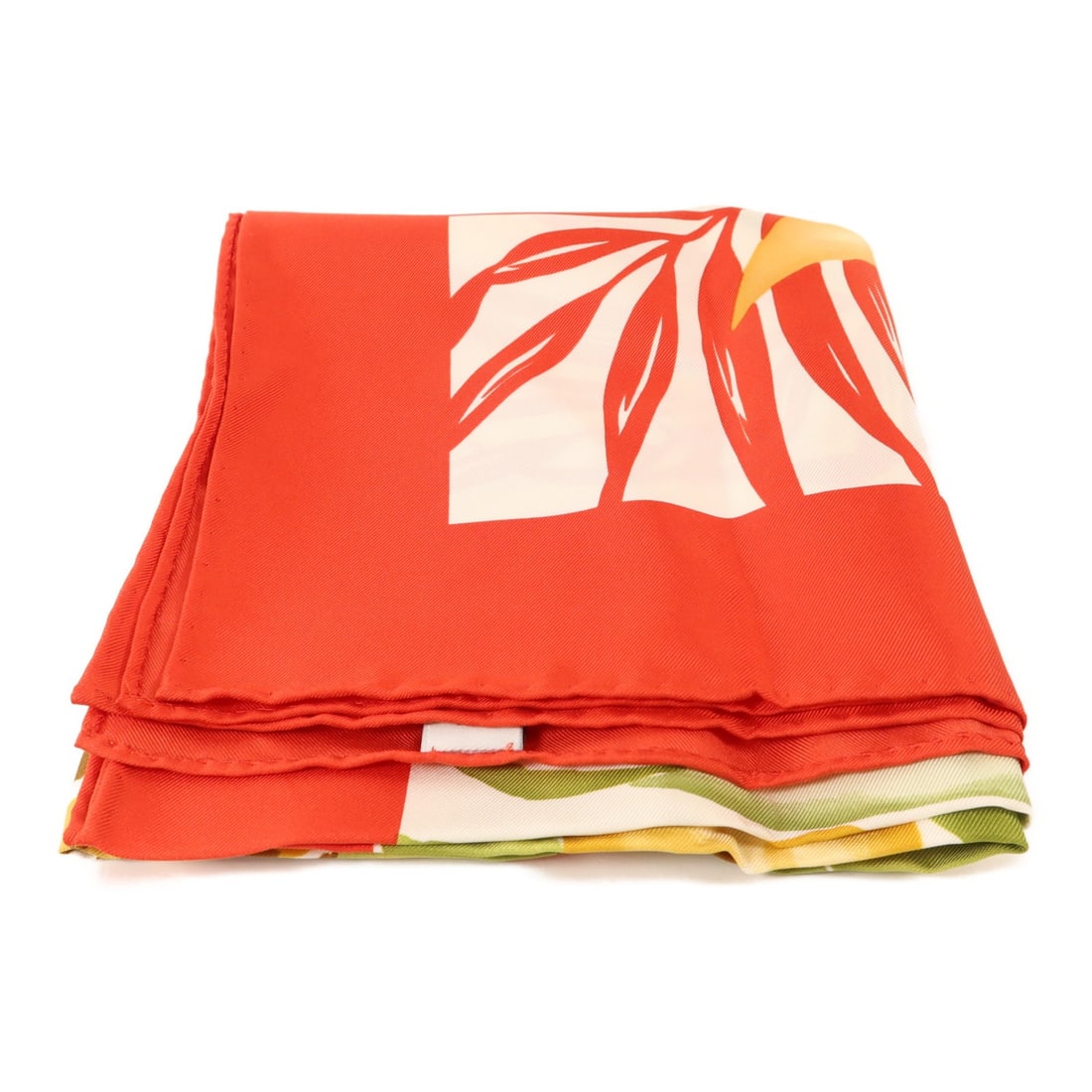 Salvatore Ferragamo Silk Scarf 64x64 Red and Multicolor Italy (1 of 9)