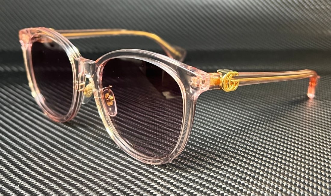 Gucci GG1180SK 005 Pink Transparent Violet 56mm Sunglasses with Authenticity Certificate (1 of 5)