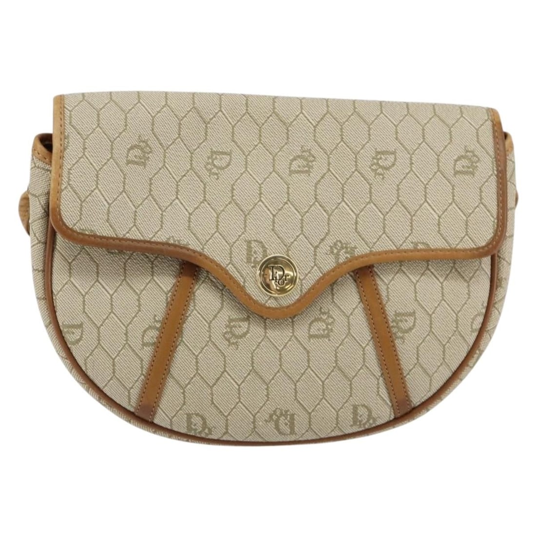 Dior Honeycomb Pattern Crossbody Bag in Canvas and Leather (1 of 18)