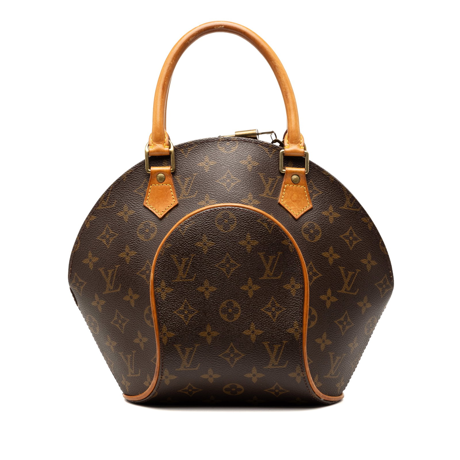 Louis Vuitton Ellipse PM Brown Monogram Canvas Handbag with Leather Trim (1 of 7)