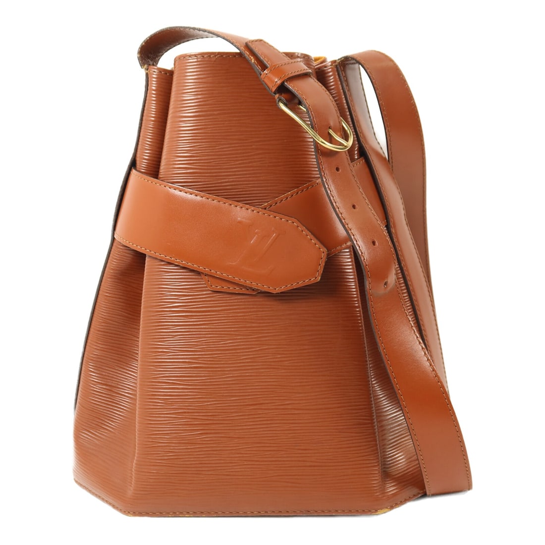 Louis Vuitton Sac De Paul Epi Brown Shoulder Bag with Gold Tone Hardware (1 of 18)