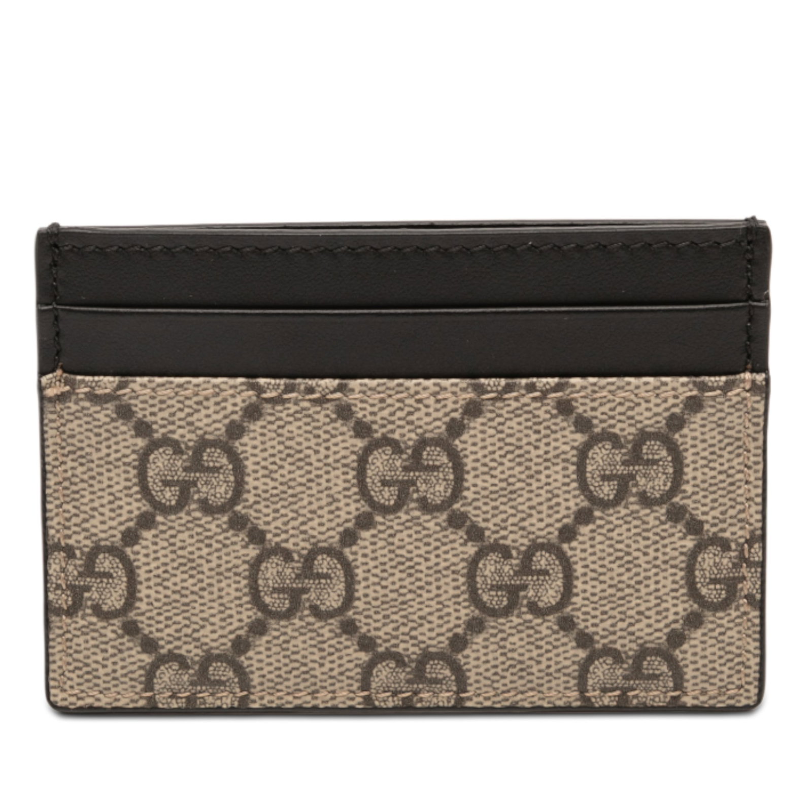Gucci GG Supreme Coated Canvas Brown Card Case Made in Italy (1 of 9)
