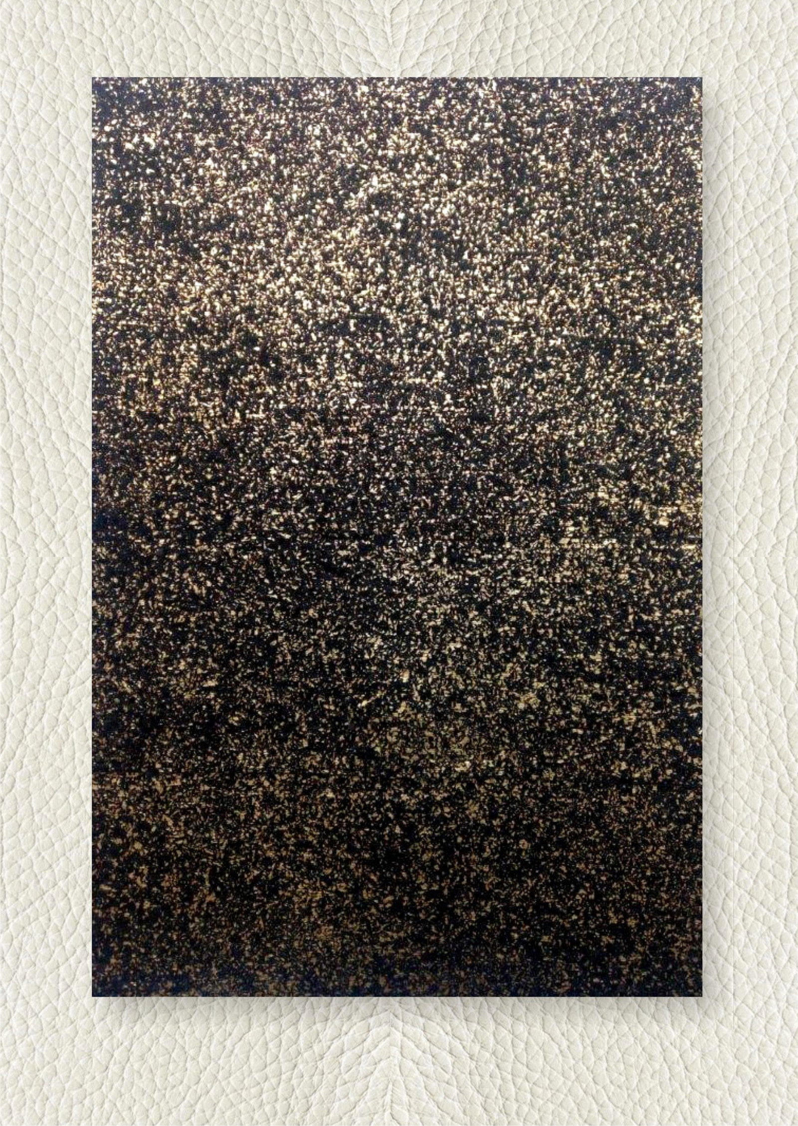 Handcrafted Midnight Gold Speckled Cowhide Leather Rug 3ft x 5ft (1 of 1)