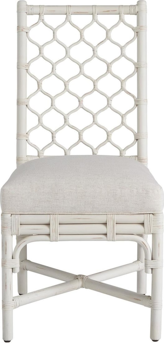 Universal Marco Side Chair in Nomad Snow White Rattan (1 of 5)