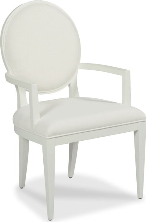 Woodbridge Ovale 18th Century French Style Arm Chair Alabaster Finish: Woodbridge Ovale 18th Century French Style Arm Chair Alabaster Finish Introducing the Elegant French Style Woodbridge Ovale Chair, a beautifully crafted armchair that brings 18th-century French elegan