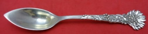 Tiffany and Co Holly Sterling Silver Grapefruit Spoon 5 7/8 inch (1 of 2)