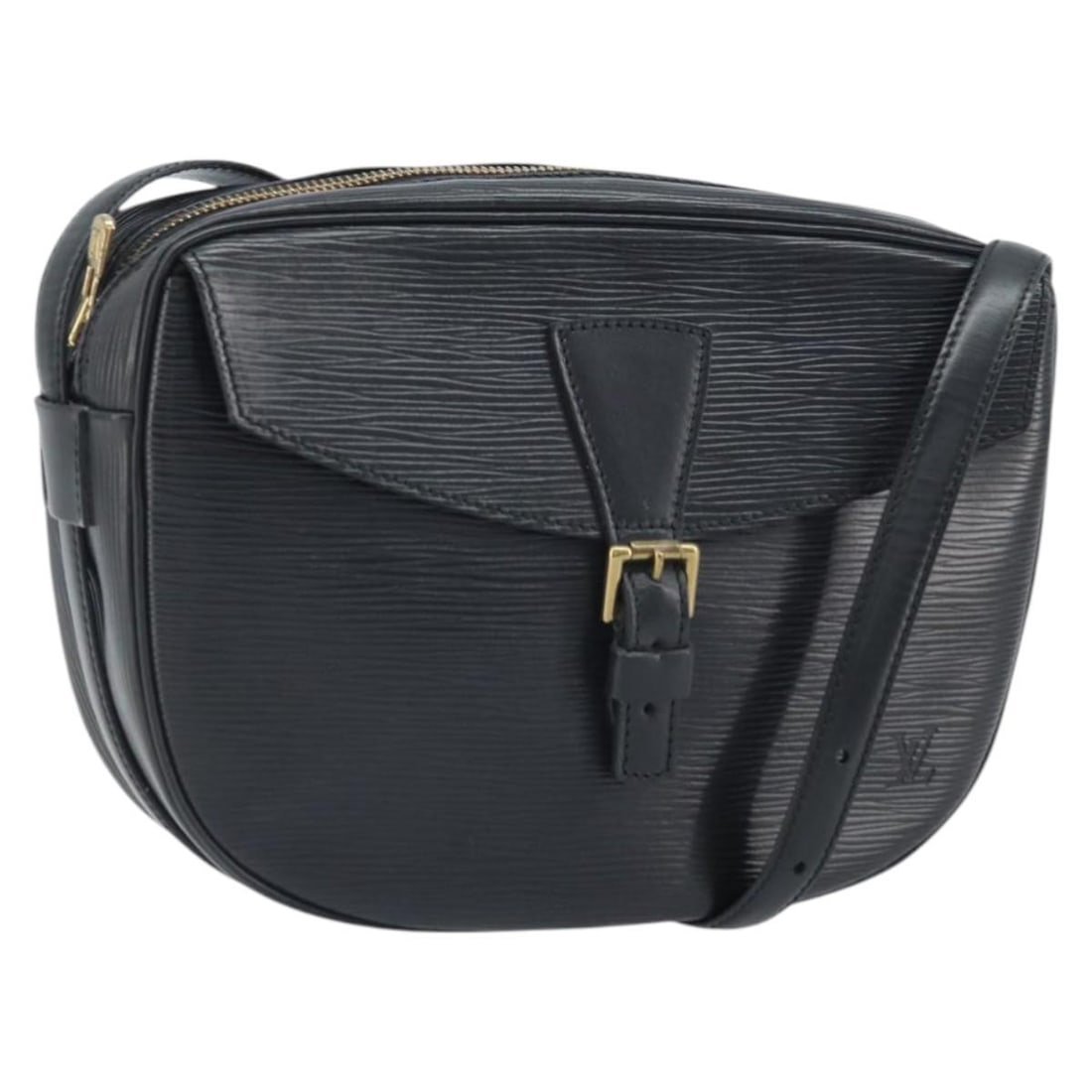 Black Epi Leather Jeune Fille MM Shoulder Bag by Louis Vuitton M52152: Black Epi Leather Jeune Fille MM Shoulder Bag by Louis Vuitton M52152 This Louis Vuitton Epi Jeune Fille MM shoulder bag features black Epi leather and is crafted in France. The bag offers a classic s