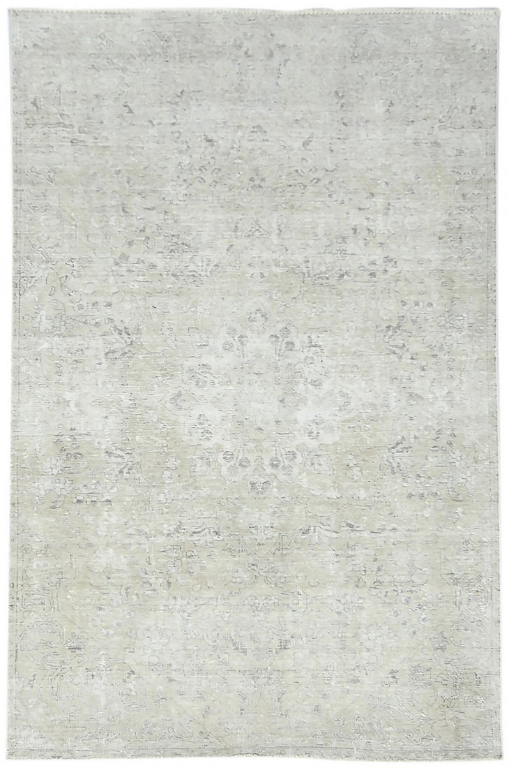 5'2 x 8'2 Hand-Knotted Wool Vintage Floral Area Rug Western Asia (1 of 12)