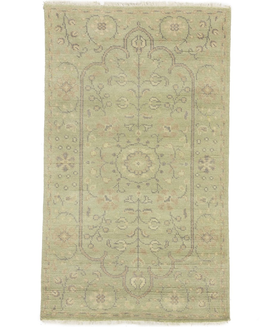 Hand-Knotted Floral Oriental Rug 3' x 5' Transitional Design (1 of 13)