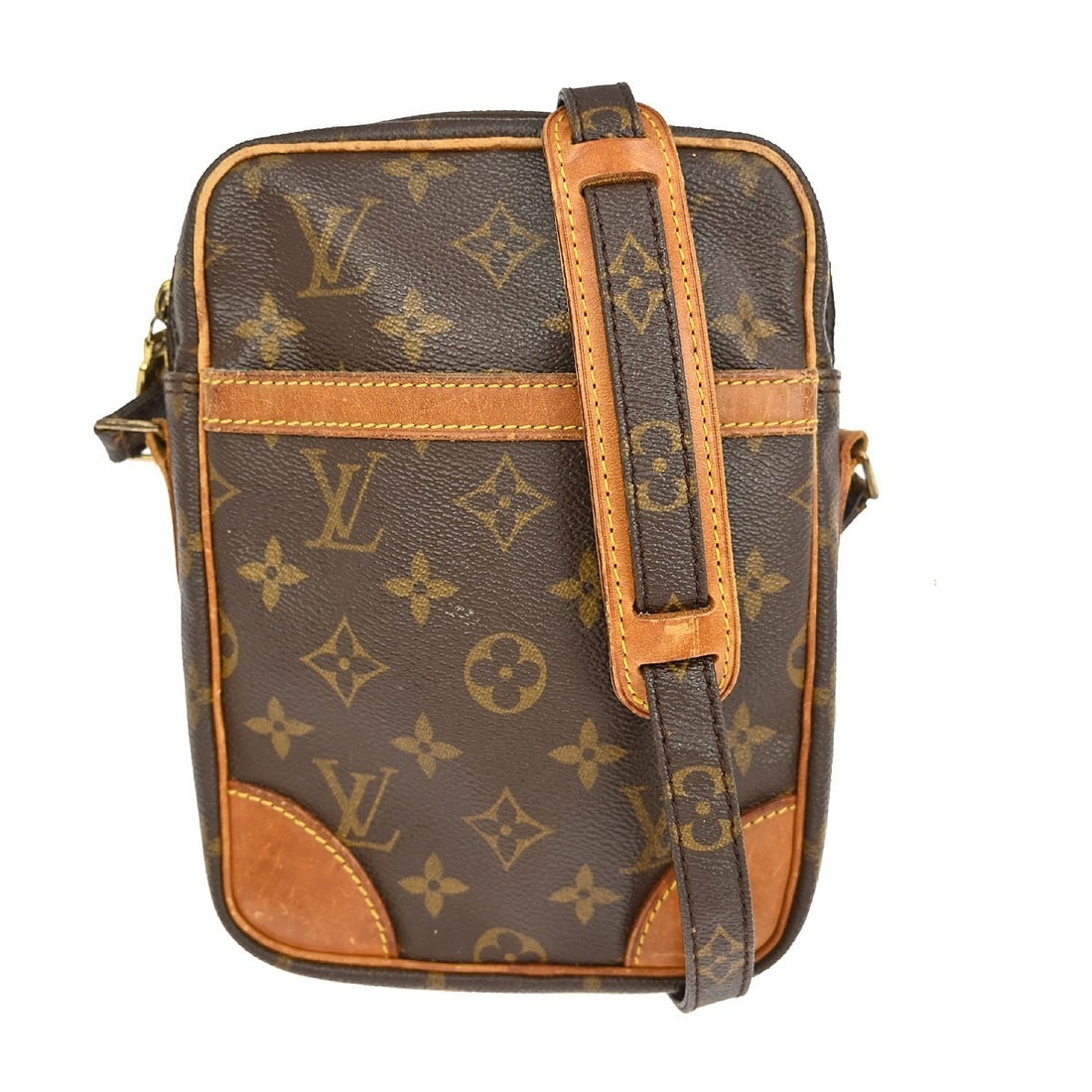 Louis Vuitton Danube Monogram Crossbody Bag M45266 Medium Brown Vintage (1 of 10)