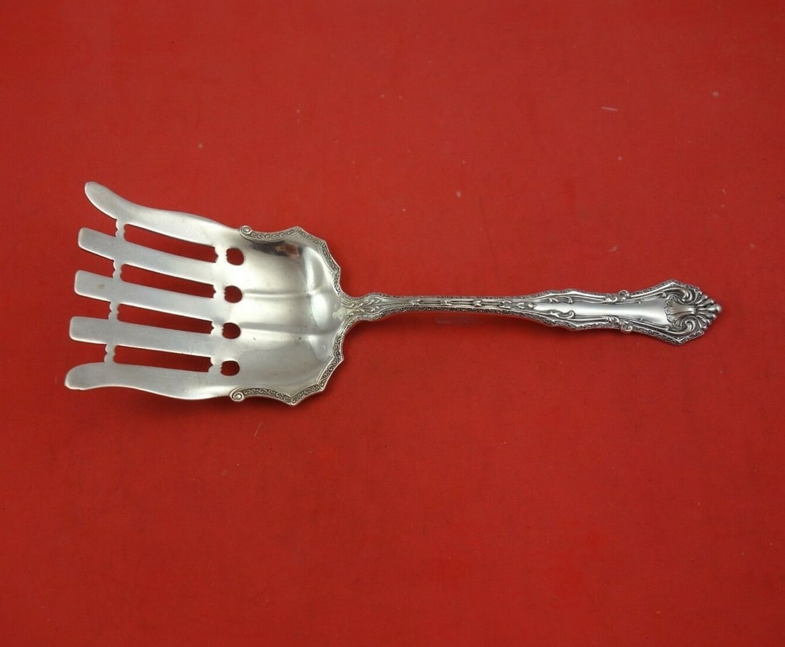 International Sterling Silver Duchess Asparagus Fork 8 5/8 Inch Serving Piece (1 of 3)