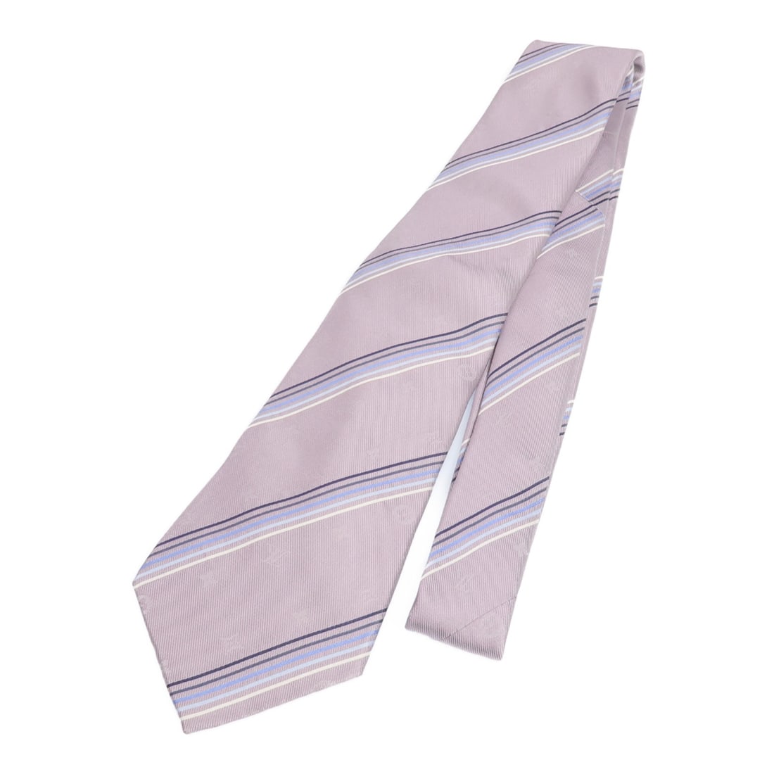 Purple Silk Tie from Louis Vuitton: Purple Silk Tie from Louis Vuitton This Louis Vuitton tie is crafted from silk in a purple color. It is a regular size and was manufactured in France. The tie is in condition B, indicating reasonable