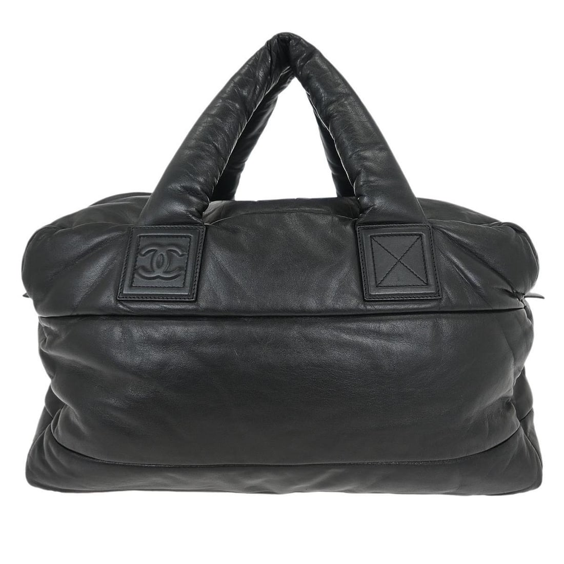 Black Calfskin Leather Boston Bag by Chanel Coco Cocoon (1 of 10)
