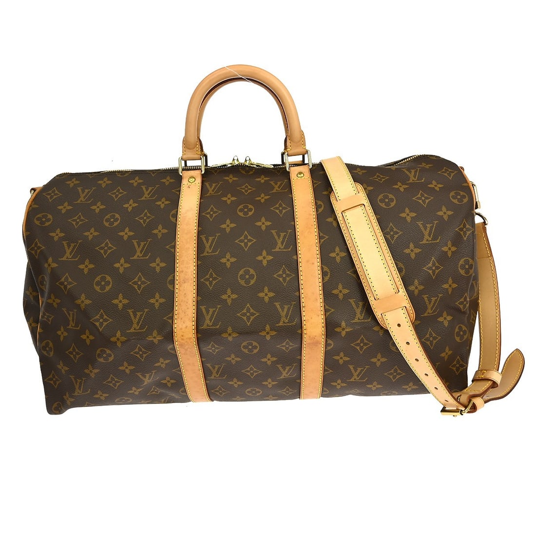 Louis Vuitton Monogram Keepall Bandouliere 50 Large Canvas Travel Bag (1 of 15)