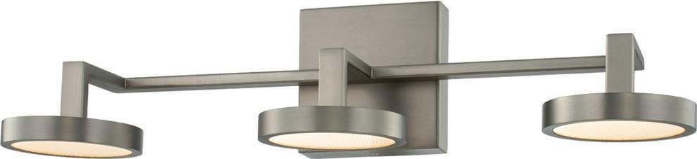Kalco Eaton 3-Light Satin Nickel Bath Fixture Contemporary Design (1 of 1)