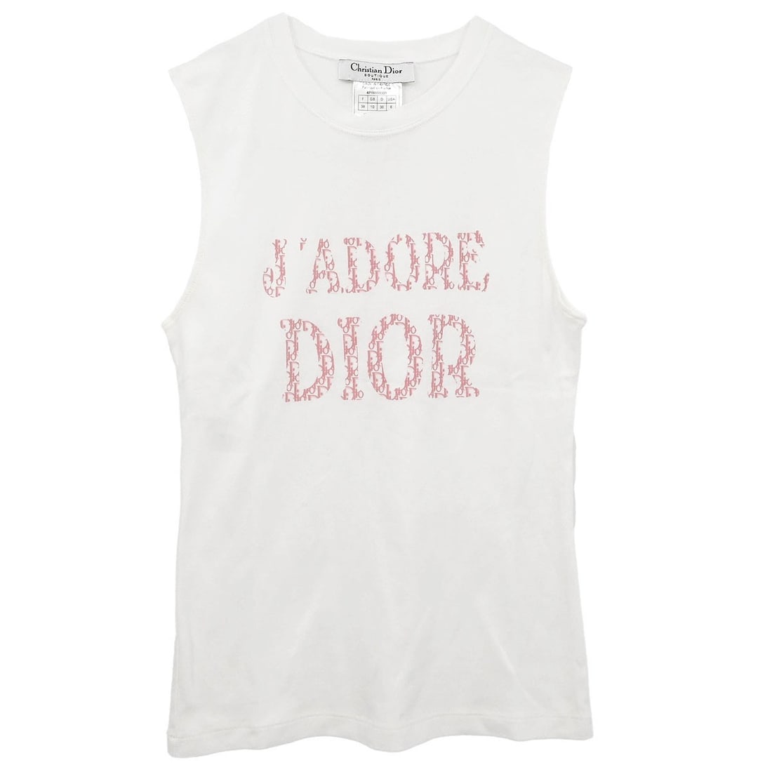 Dior White Sleeveless Tank Top Casual Style #38 (1 of 10)