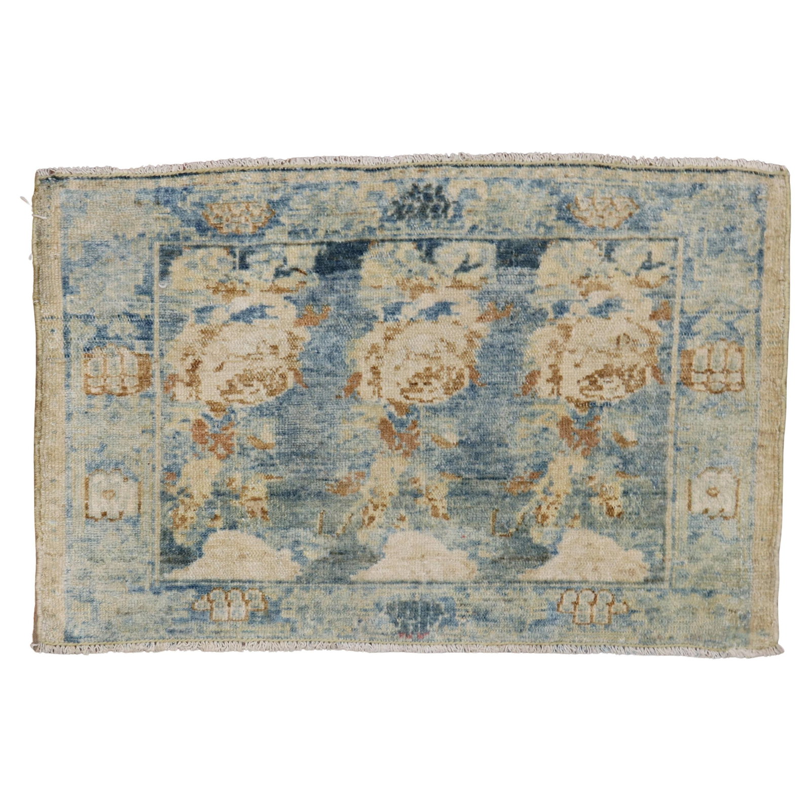 Zabihi Collection Antique Persian Senneh Floral Wool Rug 16 x 24: Zabihi Collection Antique Persian Senneh Floral Wool Rug 16 x 24 This Antique Persian Senneh rug from the 1920s showcases a beautiful floral design typical of the Senneh style. Hand-woven with fine si