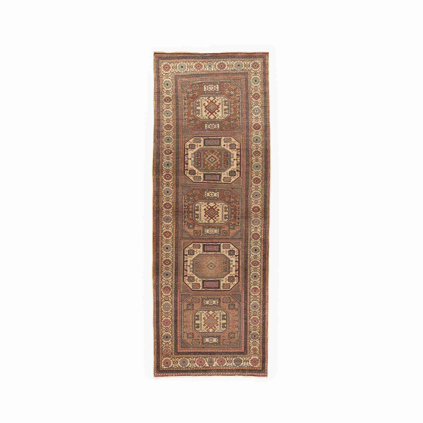 Authentic Handmade Kayseri Wool on Cotton Carpet 100 x 278 cm (1 of 7)