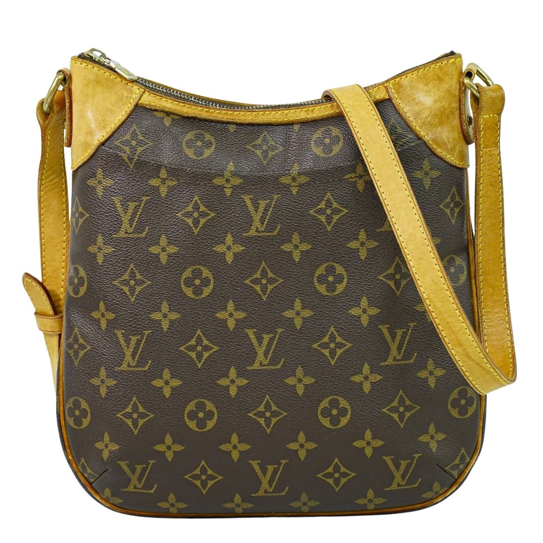 Louis Vuitton Odeon Brown Canvas Shoulder Bag for Women: Louis Vuitton Odeon Brown Canvas Shoulder Bag for Women This Louis Vuitton Odeon Handbag features the iconic monogram canvas in brown with natural leather accents. Designed for women, it is crafted in