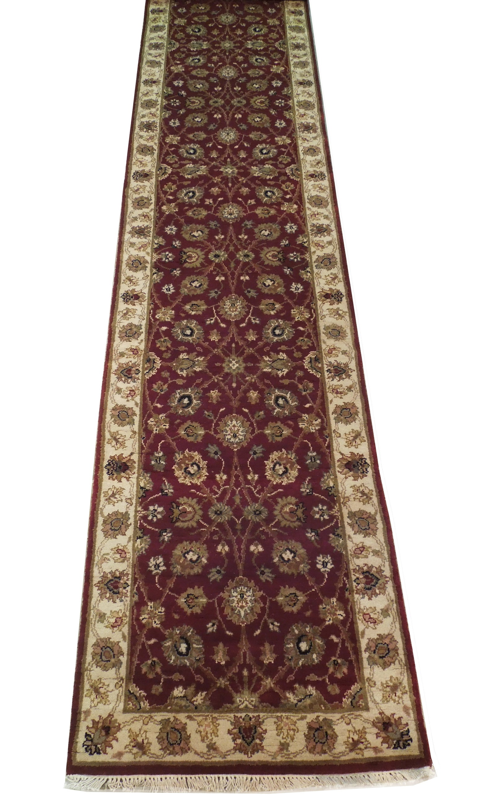 Vibrant 2' x 24' Red Vegetable Dyed Chobi Runner Rug (1 of 6)