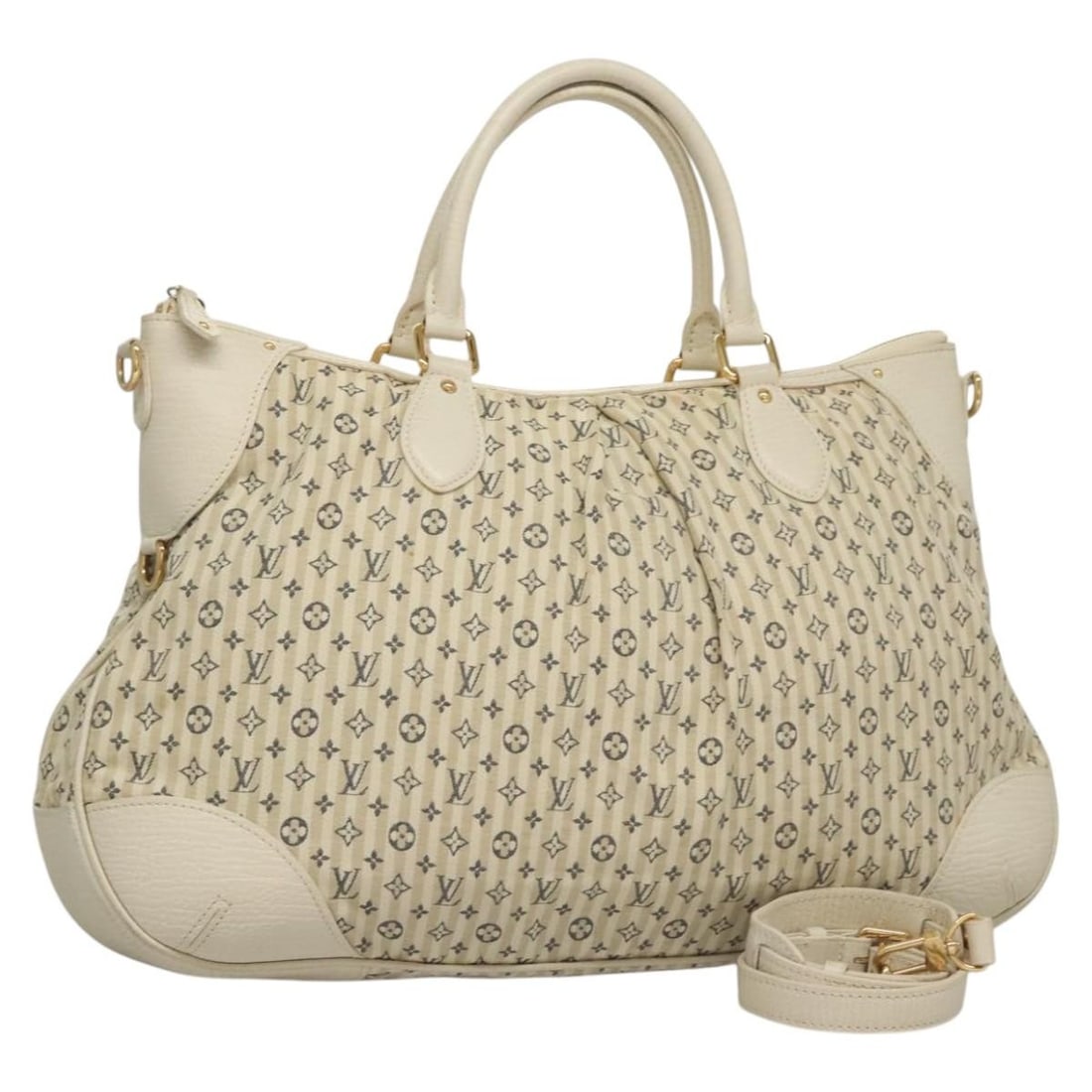 Louis Vuitton Mini Lin Croisette Marina GM Blue Shoulder Bag With Strap: Louis Vuitton Mini Lin Croisette Marina GM Blue Shoulder Bag With Strap This Louis Vuitton Monogram Mini Lin Croisette Marina GM Bag offers versatile 2-way carry as a shoulder or handheld bag. Crafted