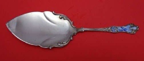 Howard Monarque Sterling Silver Pie Server with Enamel 9 3/8 inches (1 of 1)