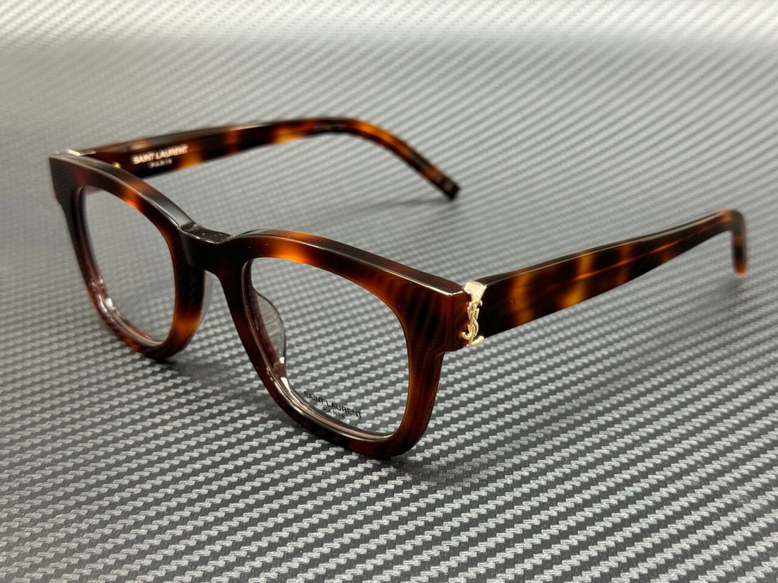 Saint Laurent SL M124 OPT 002 Brown Havana 49mm Women's Eyeglasses with Authenticity Certificate (1 of 5)