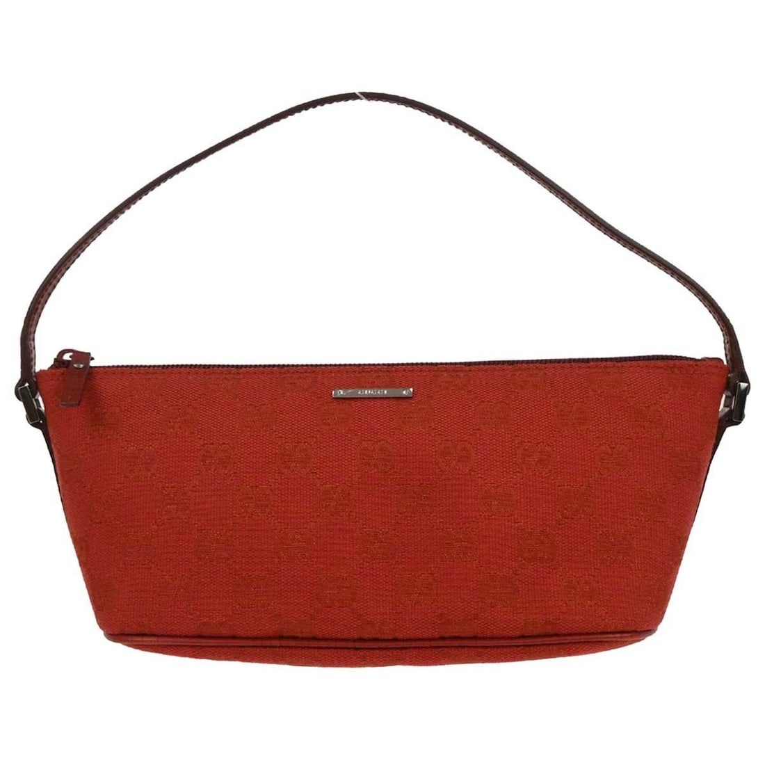 Gucci GG Canvas Leather Small Red Top Handle Hobo Bag (1 of 10)