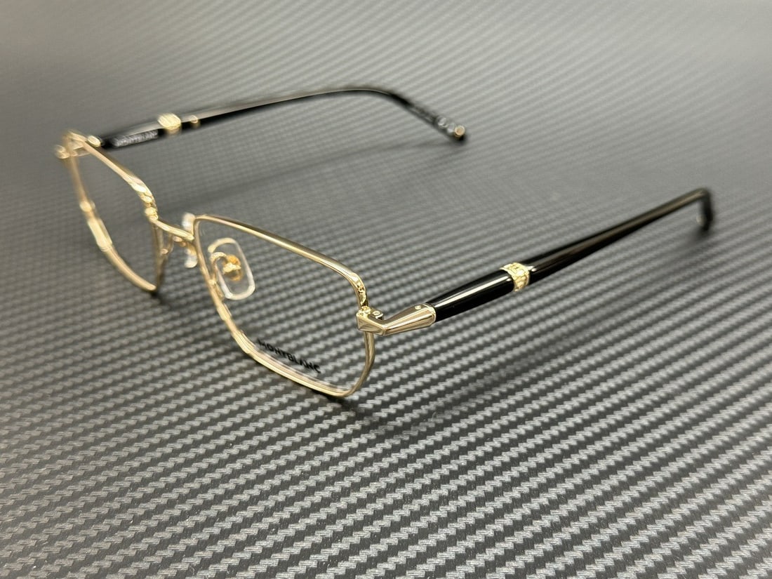 Montblanc MB0347O 004 Gold Black Extra Large Men's Eyeglasses with Authenticity (1 of 5)