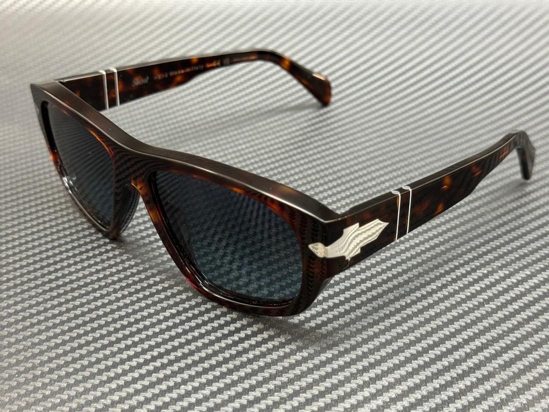 PERSOL PO0050S 24 S3 Havana Brown Blue Polarized Sunglasses (1 of 4)