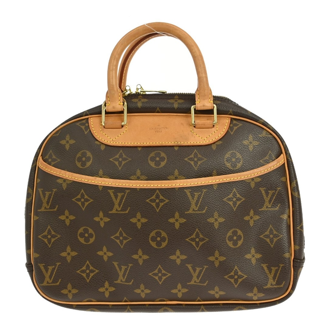 Louis Vuitton Monogram Trouville Handbag M42228 Vintage Brown Canvas (1 of 10)