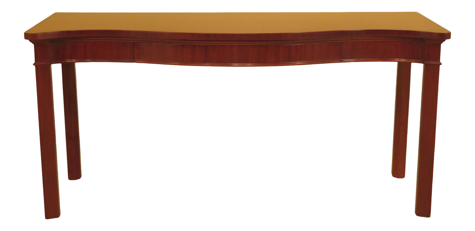 1950s Chippendale Mahogany Console Table with Dovetailed Drawer (1 of 9)