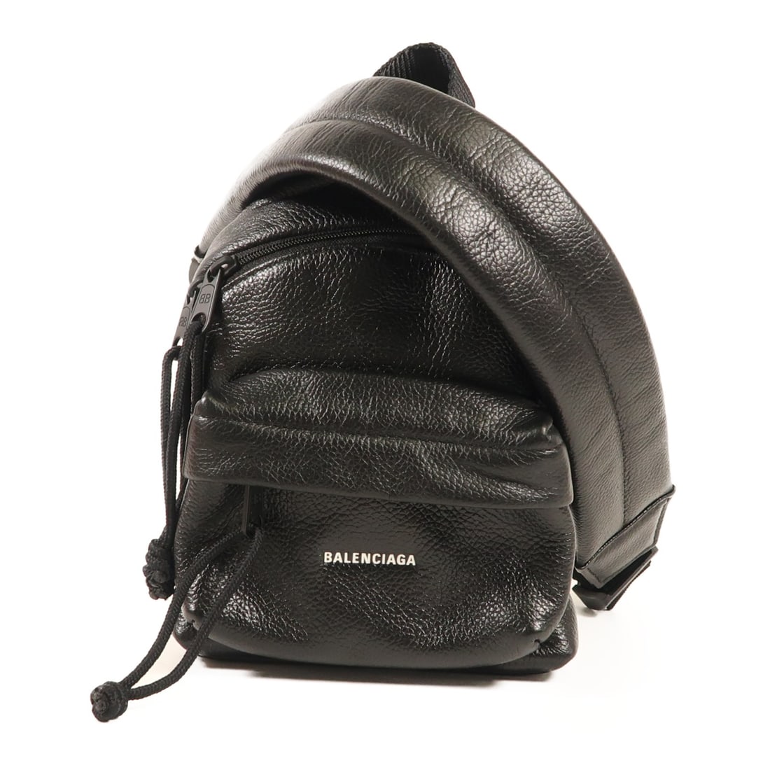 BALENCIAGA Black Calfskin Leather Shoulder Bag Made in France (1 of 12)