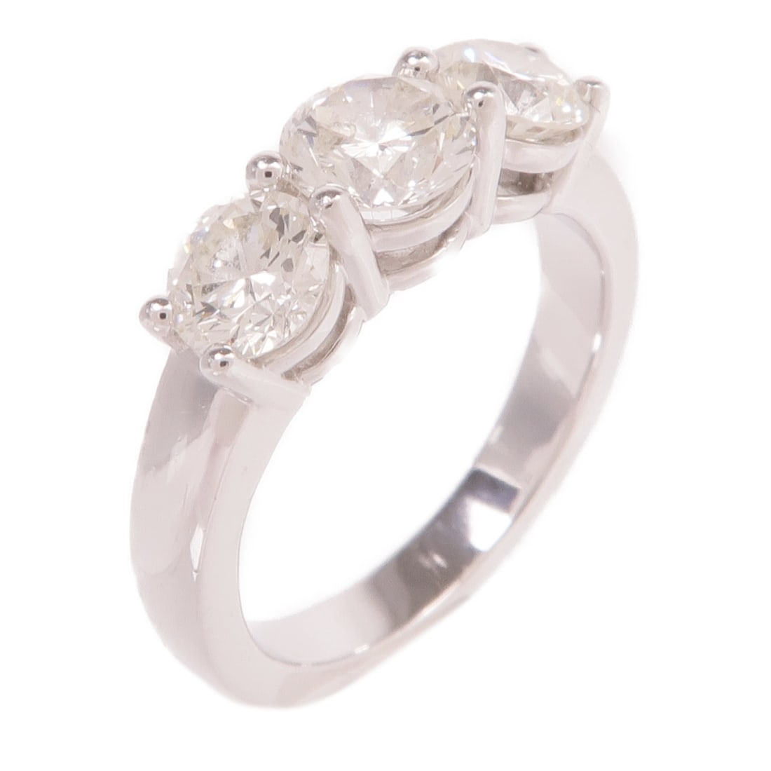 JEWELRY Diamond Ring 18K White Gold Size 3.75 (1 of 7)