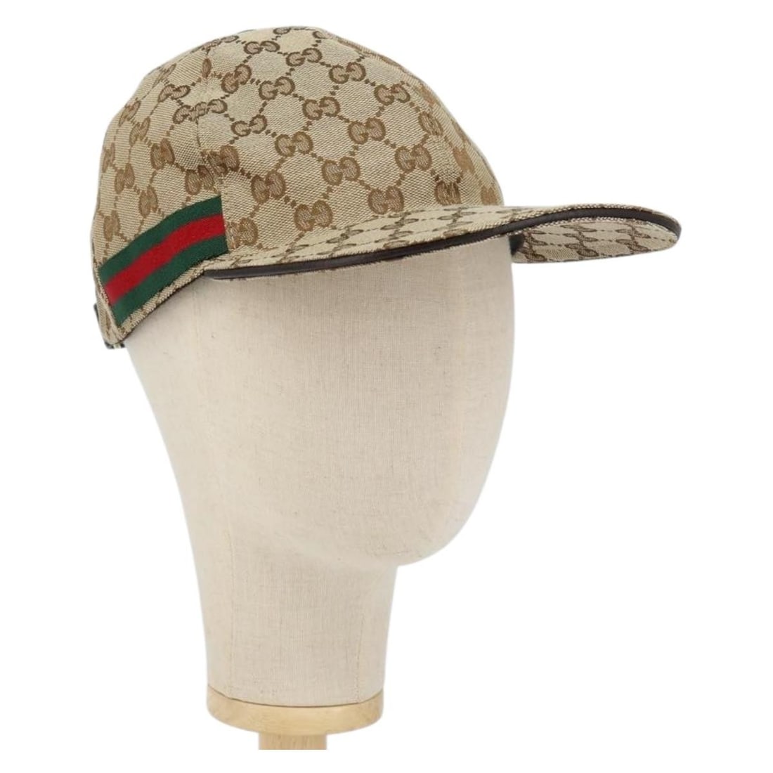GUCCI GG Canvas Baseball Cap Beige Red Green 200035 Auth (1 of 14)