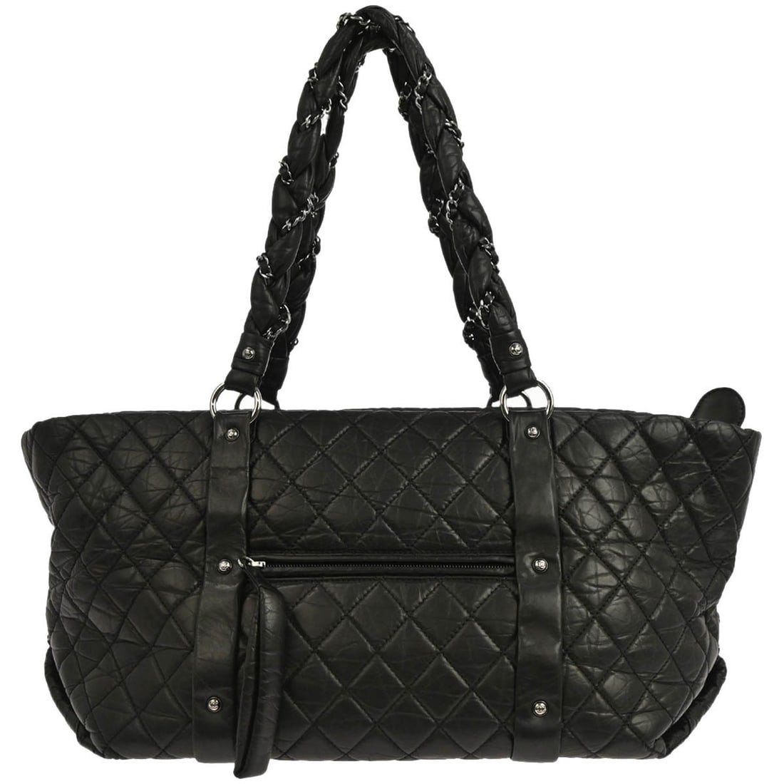Large Chanel Lady Braid Tote in Black Quilted Calfskin Leather (1 of 10)
