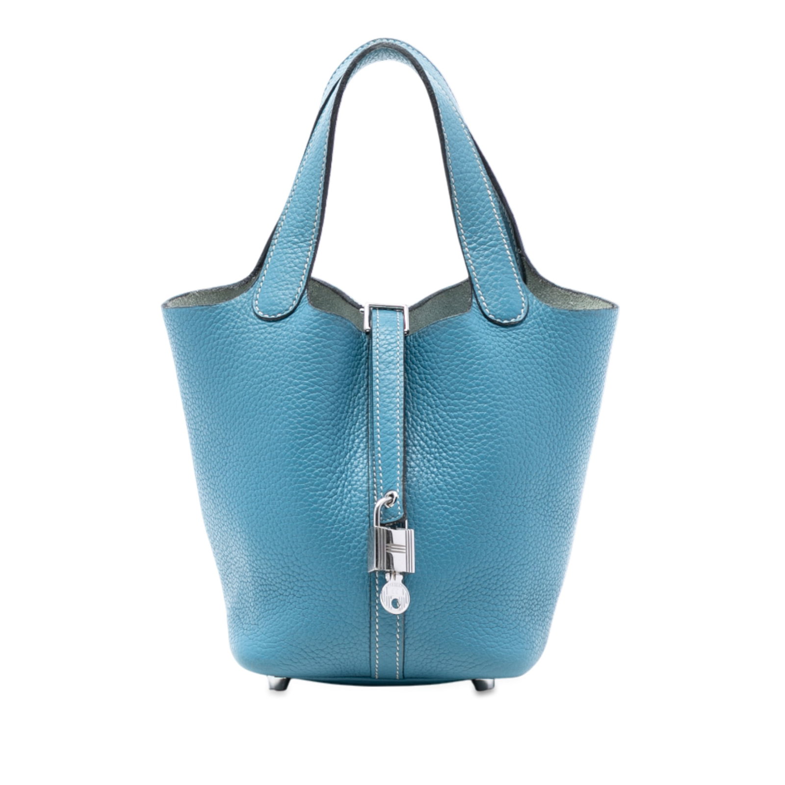 Hermes Blue Jean Clemence Leather Picotin Lock 18 Bag (1 of 7)