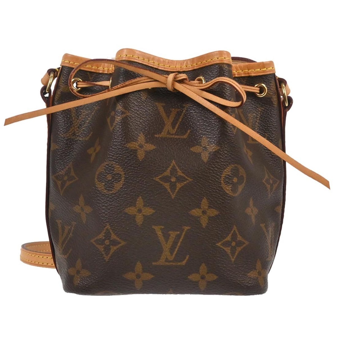 Louis Vuitton Nano Noe Mini Monogram Canvas Bucket Shoulder Bag M41346 (1 of 10)