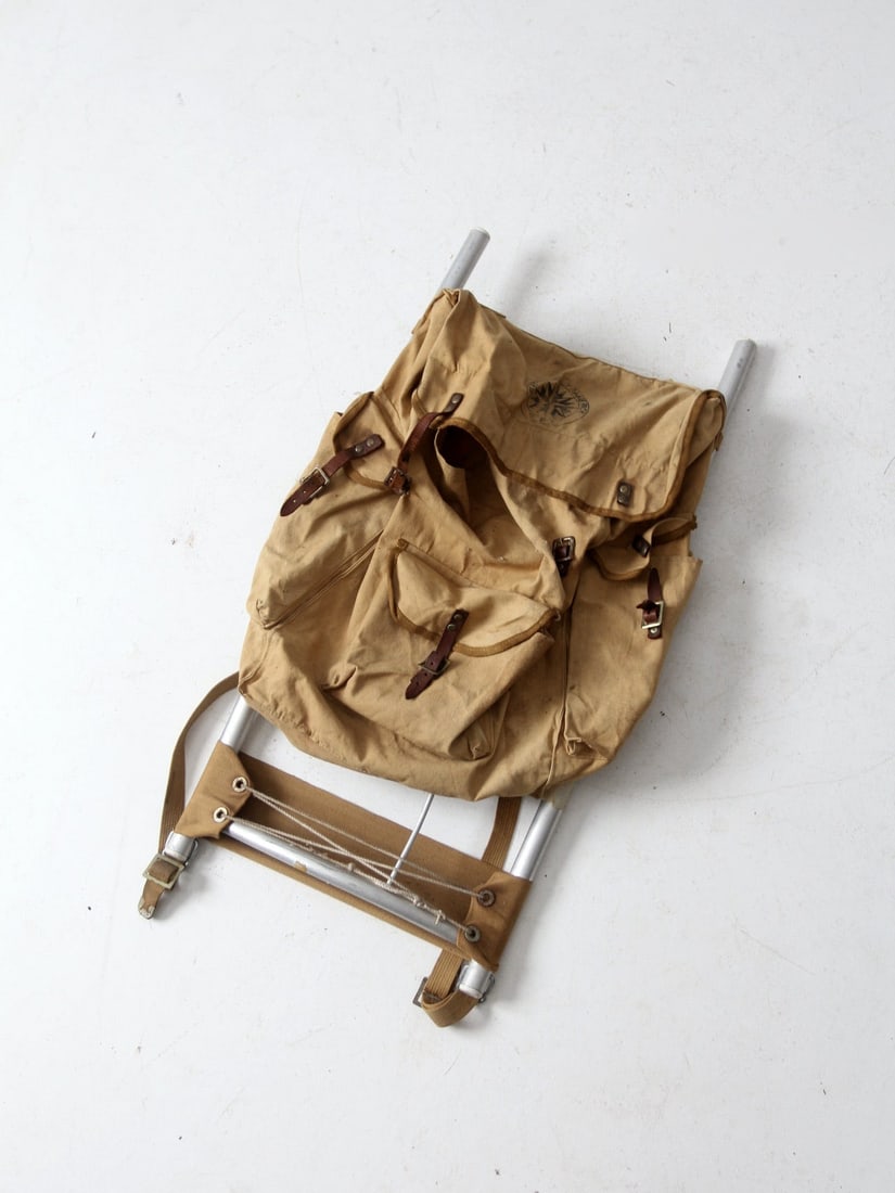 Vintage Two-Way Aluminum Frame Pack No. 206 with Canvas and Leather Accents (1 of 14)