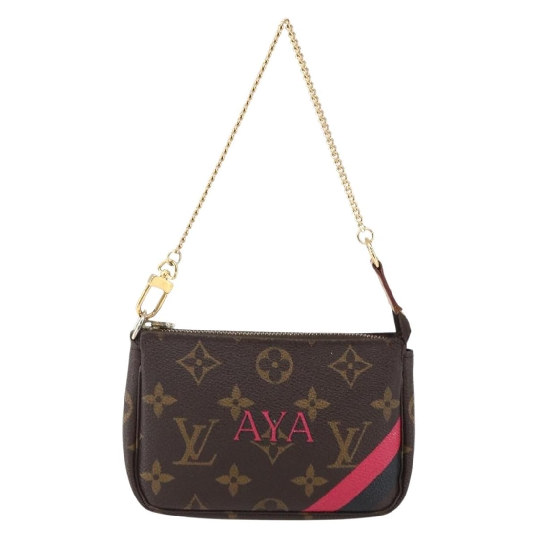 Louis Vuitton Mini Pochette Accessoires Brown Canvas 15cm Bag: Louis Vuitton Mini Pochette Accessoires Brown Canvas 15cm Bag This Louis Vuitton Mini Pochette Accessoires is a compact canvas accessory designed for women. It features a brown color and a structured