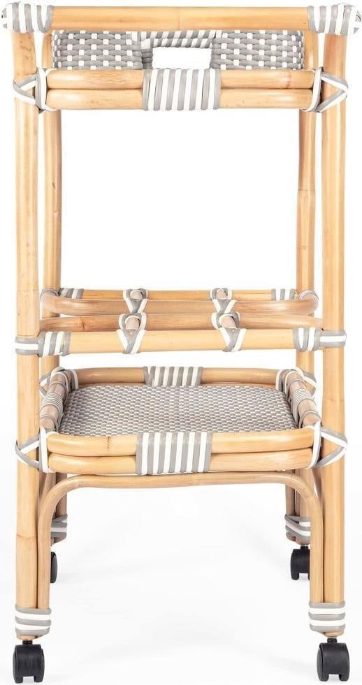Butler Selena Coastal Style Rattan Bar Cart with Removable Tray (1 of 4)