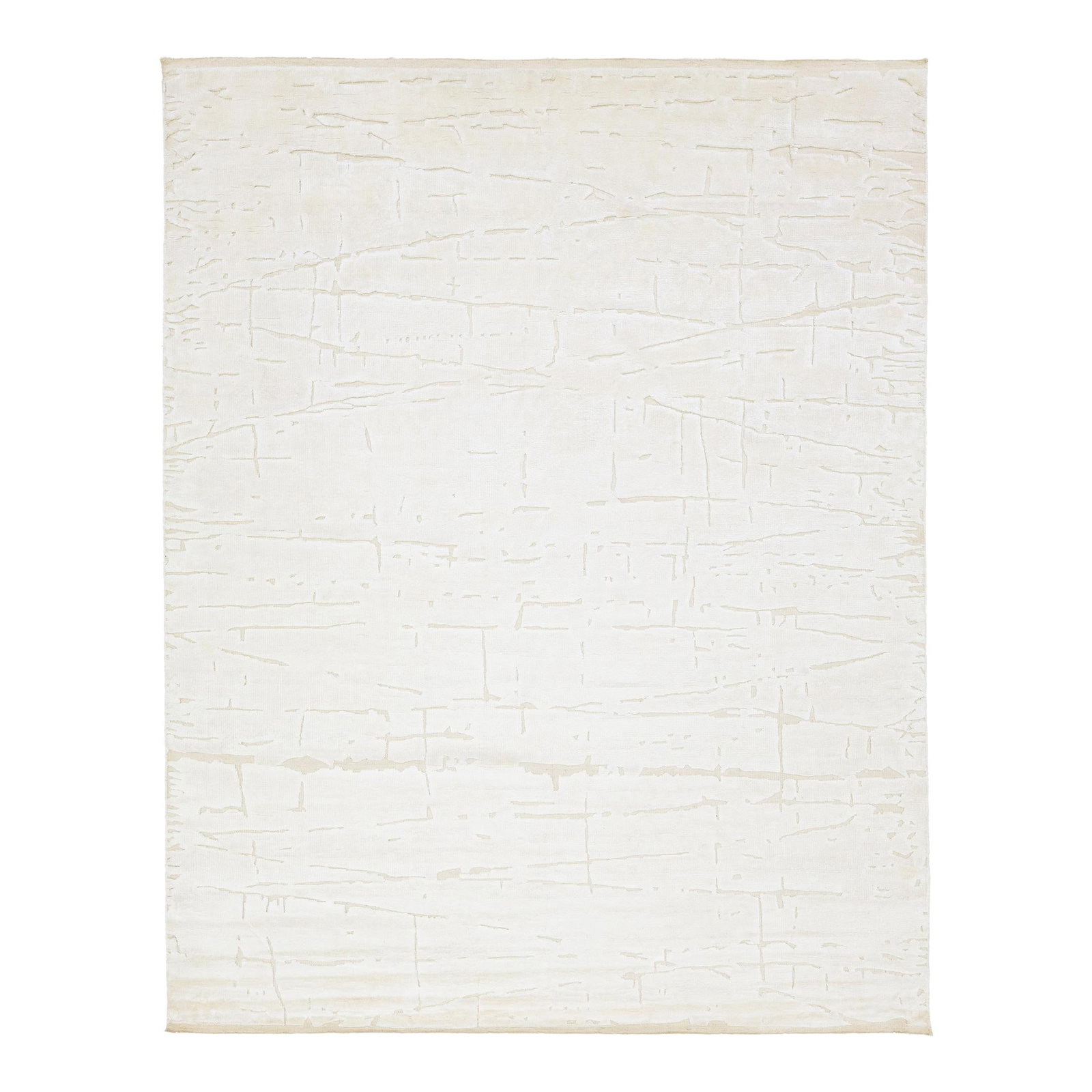 Contemporary Moroccan Ivory Handmade Wool Rug 8' x 10'2 (1 of 8)