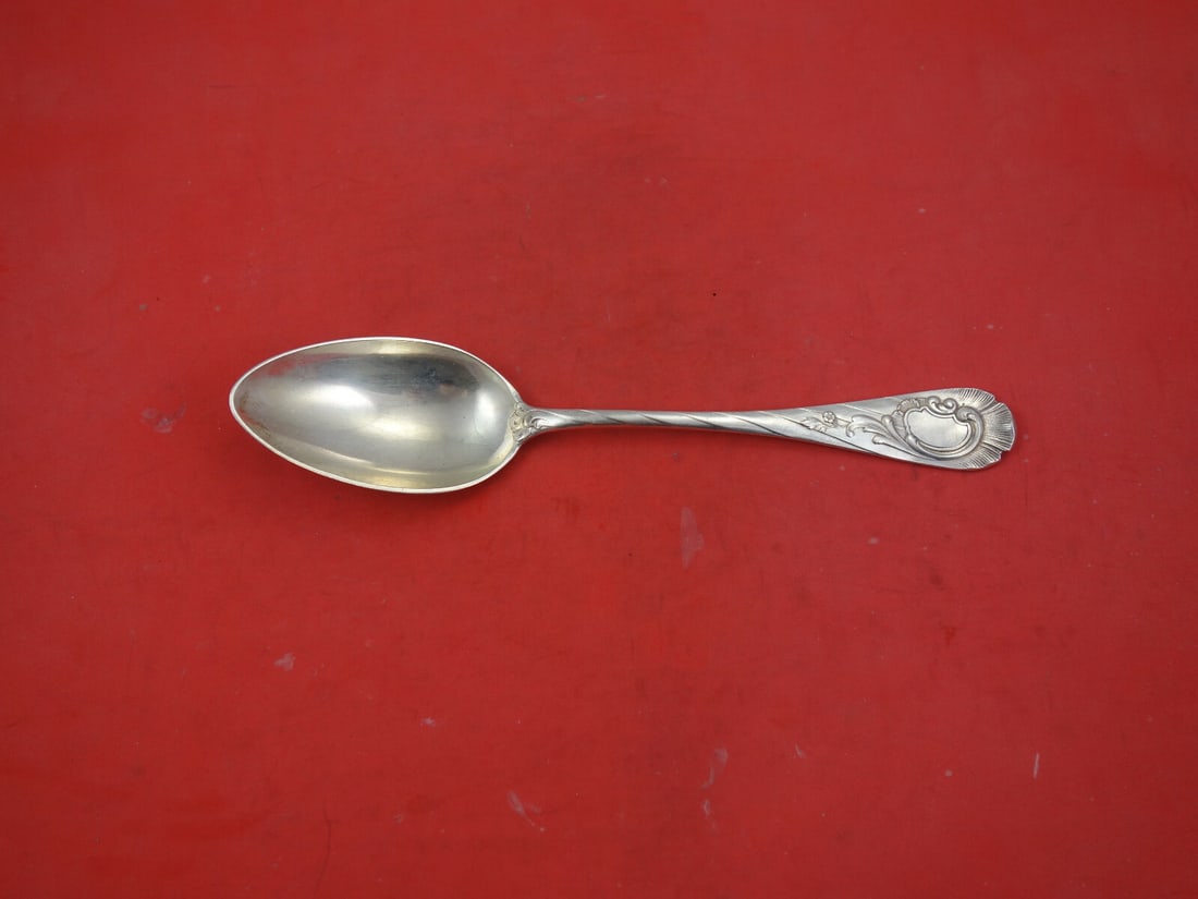 Gebruder Reiner Rocaille 800 Silver Large Dinner Spoon 8 3/8 inch (1 of 4)