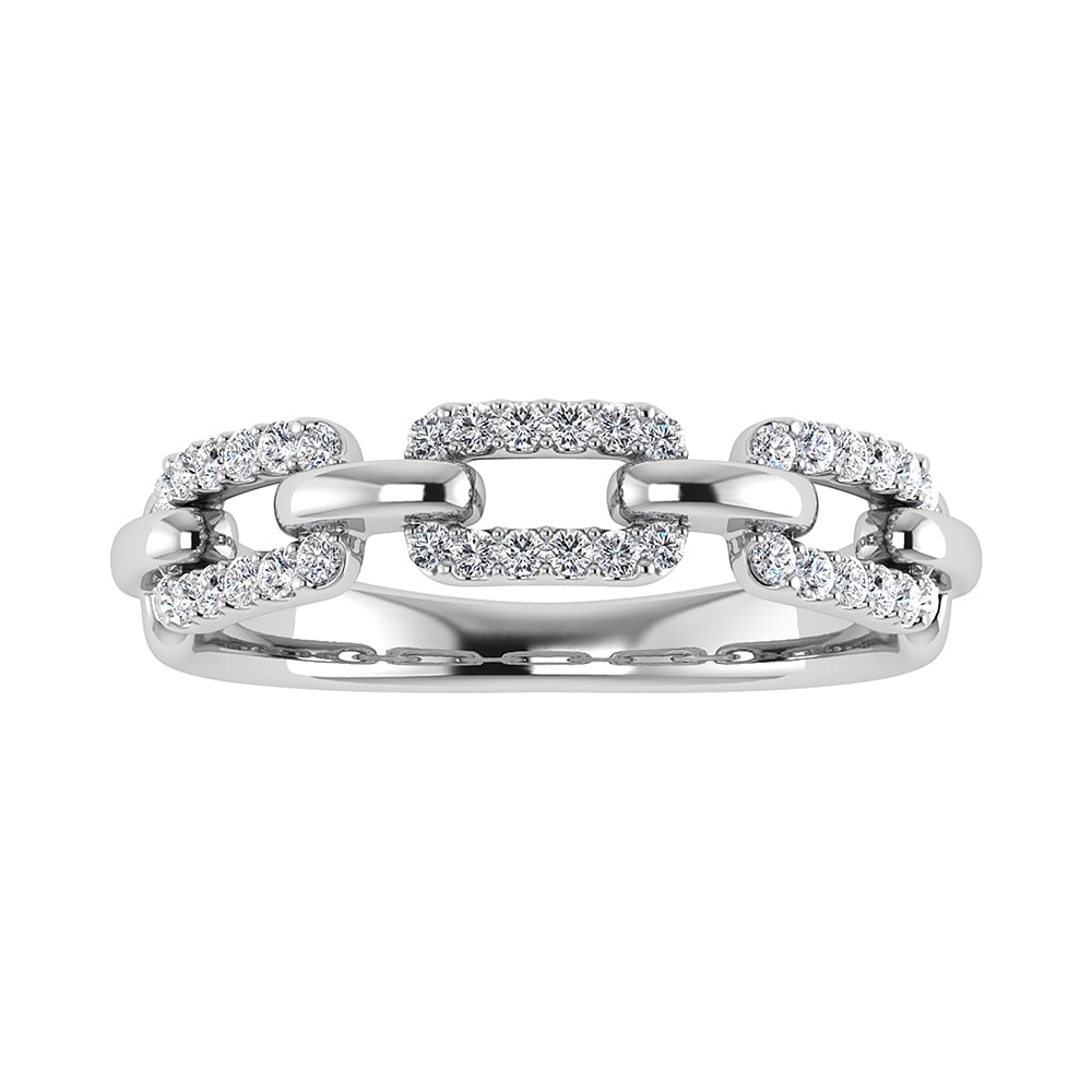 10K White Gold 1/4 Ct.Tw. Diamond Fashion Ring: 10K White Gold 1/4 Ct.Tw. Diamond Fashion Ring 10k White Gold Stone Color: G-h Stone Clarity: I2-i3 Each ring is presented in standard size 6.5. Complimentary resizing is available between sizes 510 (