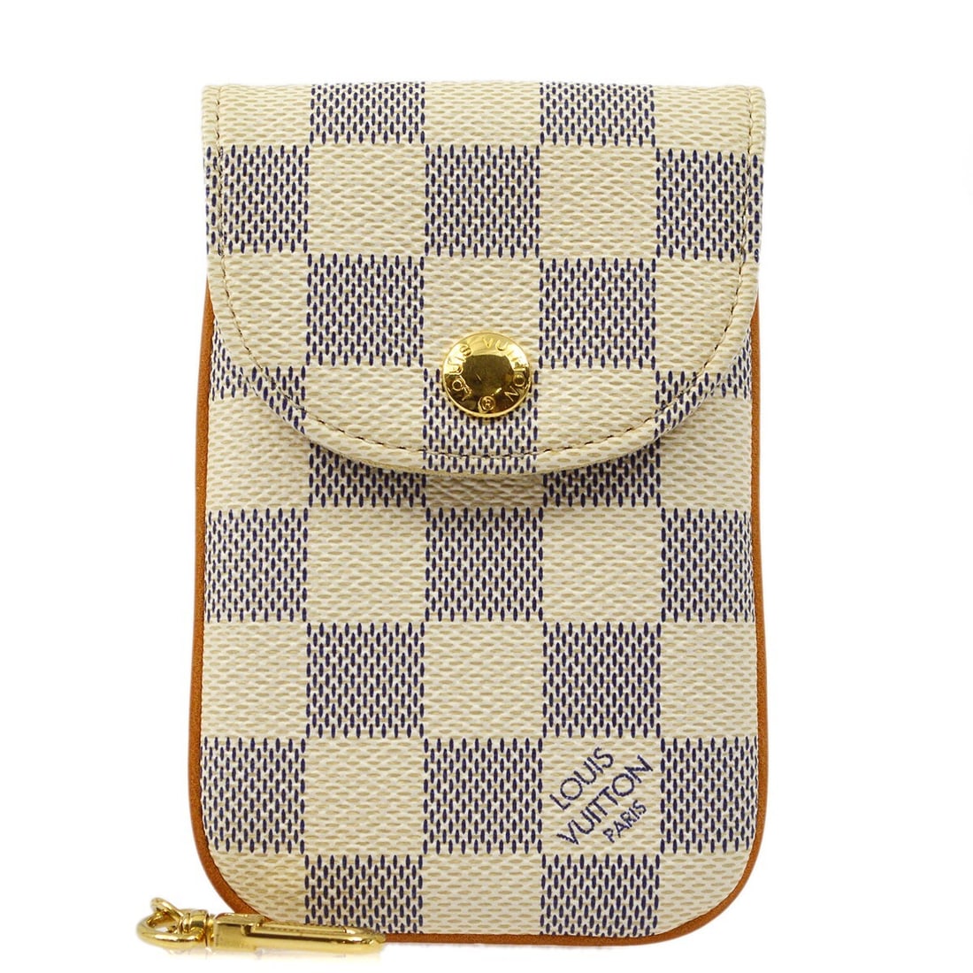 Damier Azur Canvas Cell Phone Case by Louis Vuitton Vintage White (1 of 7)