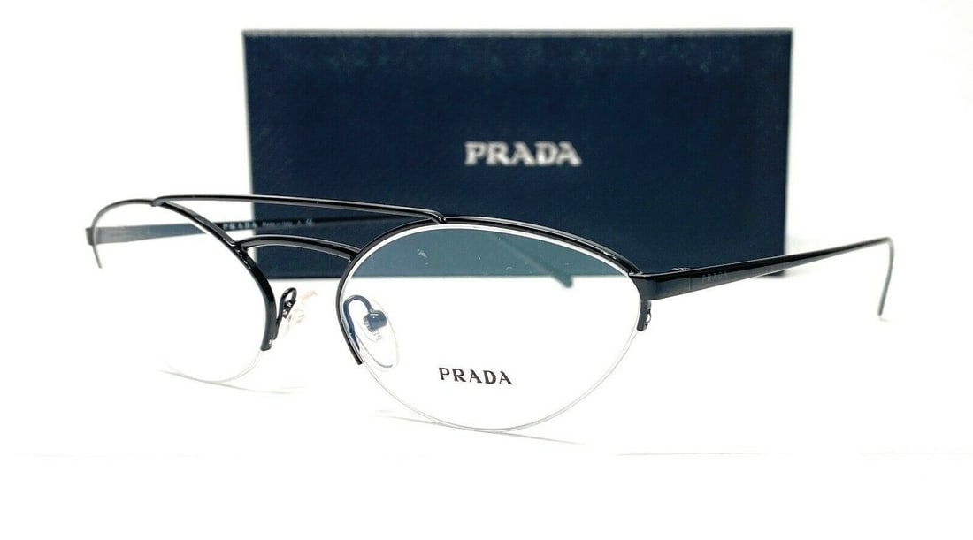 PRADA PR 62VV Cat Eye Black Eyeglasses with Demo Lenses (1 of 3)