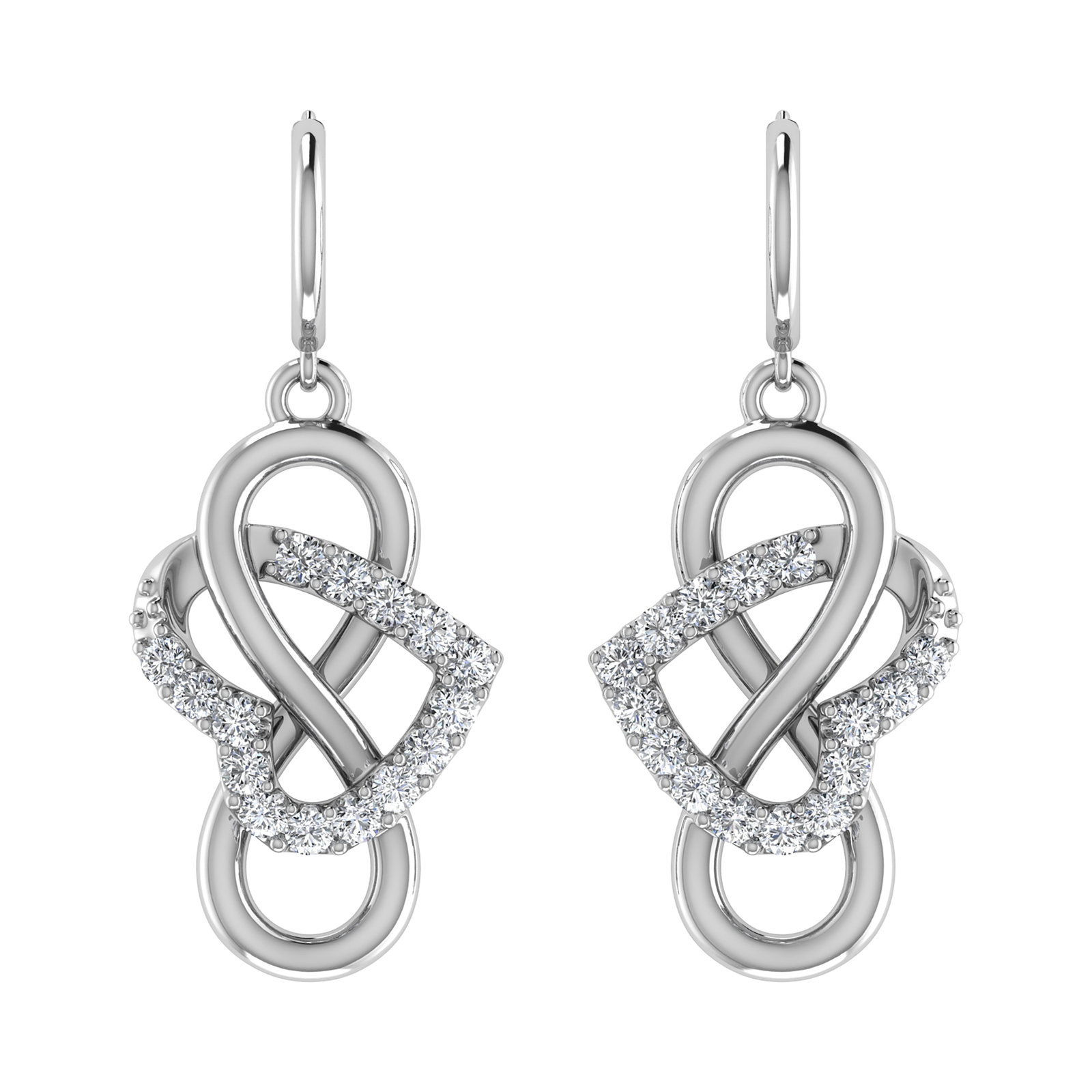 Diamond 1/4 Ct.Tw. Danglers Earrings in 10K White Gold: Diamond 1/4 Ct.Tw. Danglers Earrings in 10K White Gold 10k White Gold Stone Color: G-h Stone Clarity: I1 PLEASE NOTE: Framed, Large, or heavy items do not have shipping costs included. The exact shipp