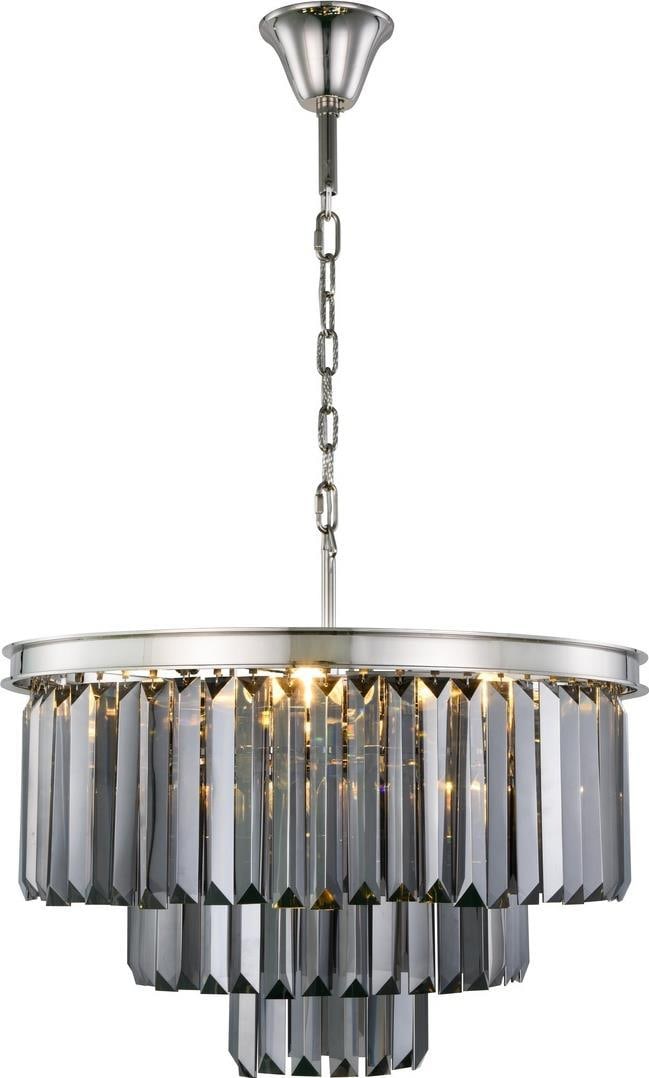 Elegant Crystal Pendant Light Sydney UL-Listed Royal-Cut 6 Bulb Polished Nickel: Elegant Crystal Pendant Light Sydney UL-Listed Royal-Cut 6 Bulb Polished Nickel Illuminate your space with this stunning Elegant Crystal Pendant Light from the Sydney collection. Designed in an antiqu